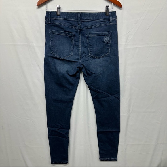 Laurie Felt Silky Seamless Stretch Leggings Jeans Small Dark Wash - Picture 2 of 11